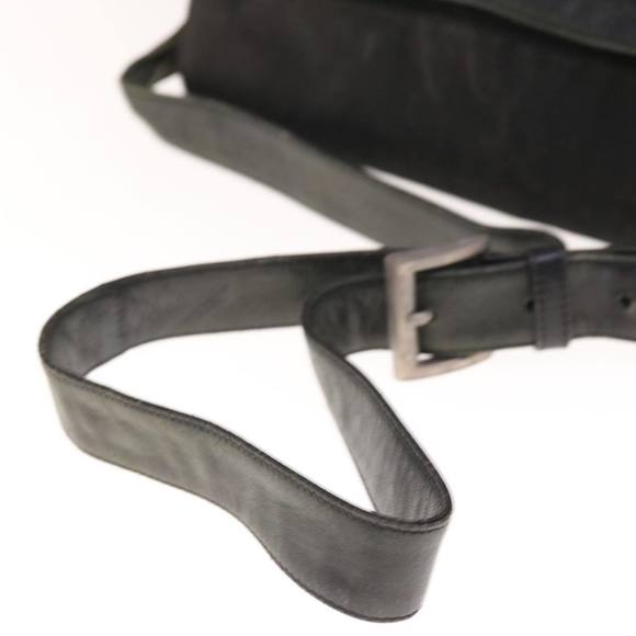 PRADA Shoulder Bag Leather Black Auth 66137 - Picture 7 of 16